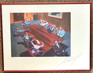 lot 173 image: JEFF LEEDY ME &nbspFramed Limited Edition Lithograph  #84950