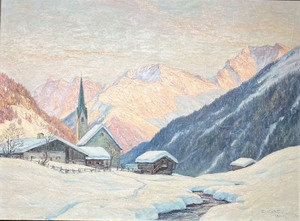 lot 88 image: Vintage Original Oil Painting - ERWIN KETTEMANN - Untitled