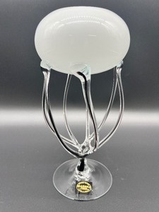 lot 119 image: MAKORA Krosno Art Glass Vessel - Poland - Original Label