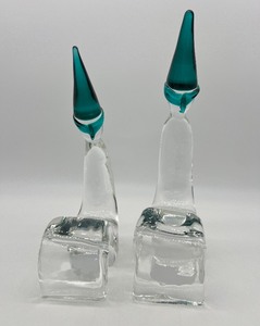 lot 115 image: Vintage CENEDESE Murano Glass Figural Jesters - Italy