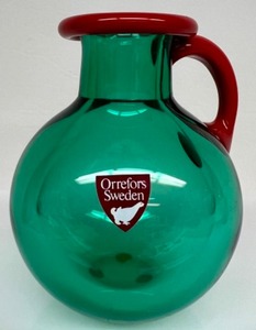 lot 240 image: Vintage Erika Lagerbielke Perfect BALL VASE for Orrefors Signed Numbered Studio Art Glass