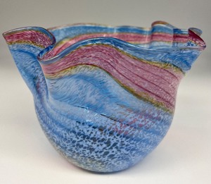 lot 134 image: SIGWARTH Art Glass Handblown Free Form Bowl