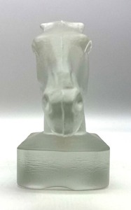lot 233 image: Antique Vintage GOEBEL Glass Horse Bust - Germany