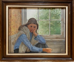 lot 243 image: G. K. HOLDEN Original Oil Portrait Painting