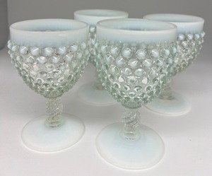 lot 217 image: FENTON Moonstone Water Goblets - 4