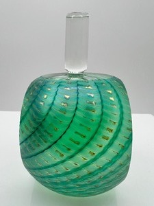 lot 206 image: Art Glass Perfume Bottle Signed - Limited Edition 41100 - 1983