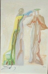 lot 51 image: SALVADOR DALI Purgatory Canto 27 from Divine Comedy - H.C. Signed Print