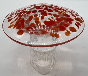 lot 247 image: BO BORGSTROM - Glass Mushroom from Sweden