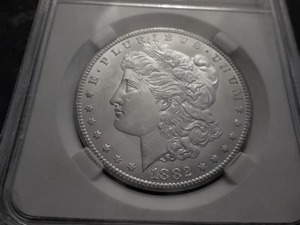 lot 3 image: 1882 CC Morgan Silver Dollar