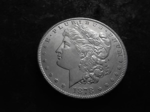 lot 5 image: 1878 S Morgan Silver Dollar