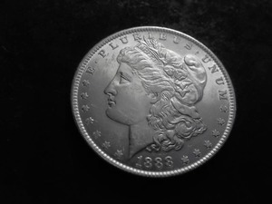 lot 21 image: 1888 Morgan Silver Dollar