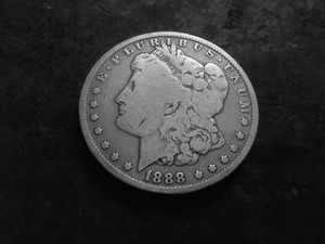 lot 22 image: 1888 O Hot Lips Double Die Morgan Silver Dollar