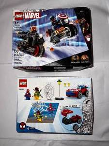 lot 16 image: Captain America & Spiderman Lego Sets