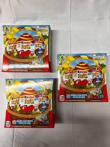 lot 26 image: 3x Packs of KinderJoy Eggs EasterSpringtime Theme Best By 92023