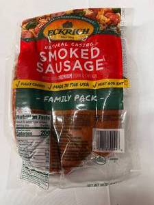 lot 42 image: A 2.44 lb Eckrich Smoked Sausage Family Pack