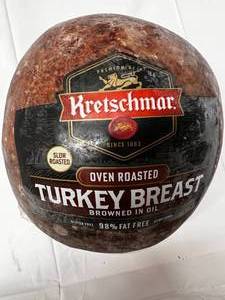 lot 52 image: Kertshmar Oven Roasted Turkey Breast Fully Cooked Average Weight 8.8 lbs