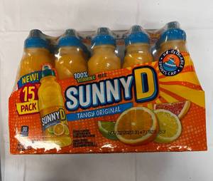 lot 89 image: Sunny D 15 Pack of 11.3 oz Bottles