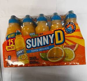 lot 92 image: Sunny D 15 Pack of 11.3 oz Bottles