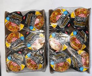 lot 98 image: 2x 6 pack Cup Noodles Stir Fry Rice with Noodles Thai Yellow Curry