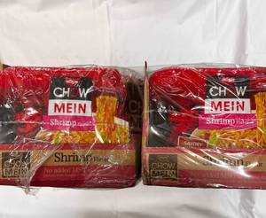 lot 101 image: 2x 8 pack of Cup Noodle Chow Mein Shrimp Flavor