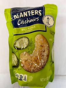 lot 105 image: 12x 5 oz bags  Planters Dill Pickle Cashews