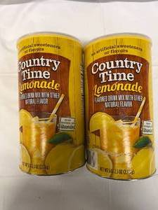 lot 136 image: 2x 5.2lb Cans of Country Time Lemonade