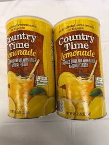 lot 139 image: 2x 5.2lb Cans of Country Time Lemonade
