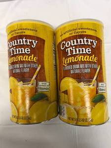 lot 138 image: 2x 5.2lb Cans of Country Time Lemonade