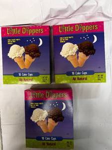 lot 149 image: 3x Box of 18 Little Dipper Ice Cream Cones Best By 22024