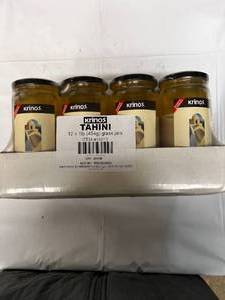 lot 161 image: 12x 1 lb Jars of Tahini ($7.99 a Jar Retail)