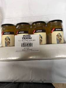 lot 164 image: 12x 1 lb Jars of Tahini ($7.99 a Jar Retail)