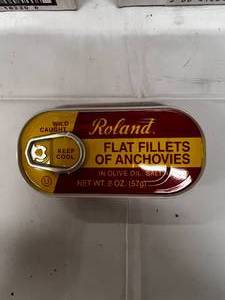 lot 167 image: 2x 25x 2oz Flats Anchoy Fillets in Olive Oil. Fabulous Flavor Enhancer  to any dish