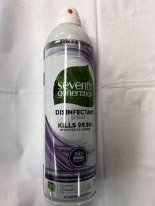 lot 179 image: 1x 8 13.9 oz Cans Seventh Generation Disinfectant Spray