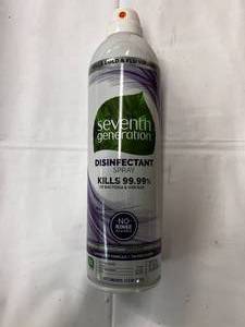lot 180 image: 1x 8 13.9 oz Cans Seventh Generation Disinfectant Spray