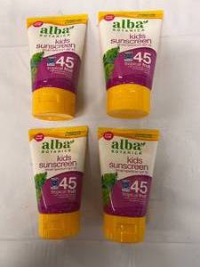 lot 192 image: 6x 3 oz Alba Kids Sunscreen Broad SPF 45 Tropical Fruit