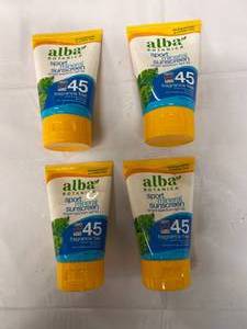 lot 197 image: 6 x 4 oz Alba Sport Mineral Sunscreen SPF 45 Fragance Free
