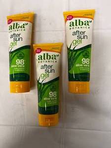 lot 201 image: 3 x 8 oz Alba After Sun Gel Cool Soothes & Replenishes