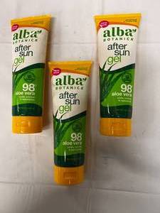 lot 202 image: 3 x 8 oz Alba After Sun Gel Cool Soothes & Replenishes
