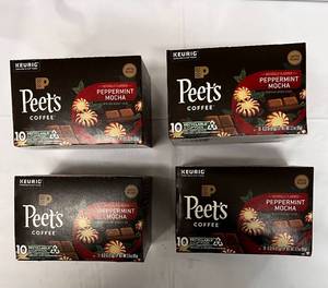 lot 208 image: 4 x 10 Packs of Peets Peppermint Mocha Coffee Pods