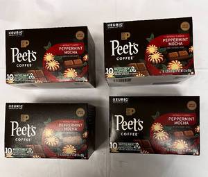 lot 209 image: 4 x 10 Packs of Peets Peppermint Mocha Coffee Pods