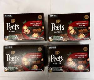 lot 210 image: 4 x 10 Packs of Peets Peppermint Mocha Coffee Pods