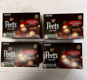 lot 211 image: 4 x 10 Packs of Peets Peppermint Mocha Coffee Pods