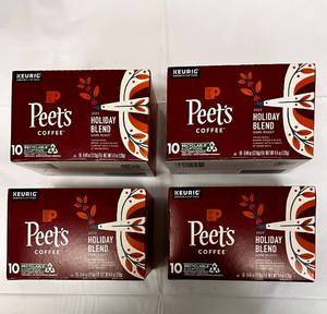 lot 215 image: 4 x 10 Packs of Peets Holiday Blend Coffee Pods