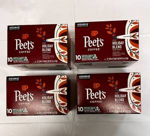 lot 217 image: 4 x 10 Packs of Peets Holiday Blend Coffee Pods