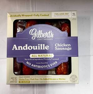 lot 331 image: 10 x 10 oz Packages of Andouille Chicken Sausages
