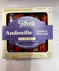 lot 333 image: 10 x 10 oz Packages of Andouille Chicken Sausages