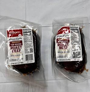 lot 336 image: 2 x 2lbs Beef Roast Fully Cooked & Sliced Best Date 122023