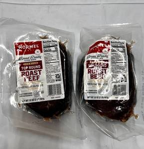 lot 338 image: 2 x 2lbs Beef Roast Fully Cooked & Sliced Best Date 122023