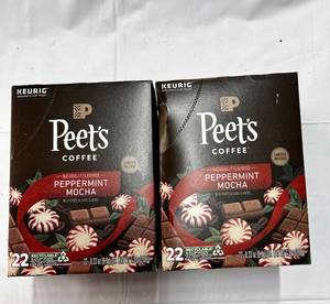 lot 343 image: 2x 22 Count Peets K-Cups Peppermint Mocha