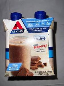 lot 265 image: 12x 11 oz Atkins Protein Rich Milk Chocolate Delight Shakes Best Date 112023